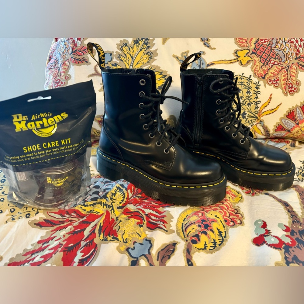 Dr. Martens Jadon Platform Boots. Worn once,consider these brand new!!!